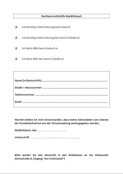 nachbarschaftshilfe